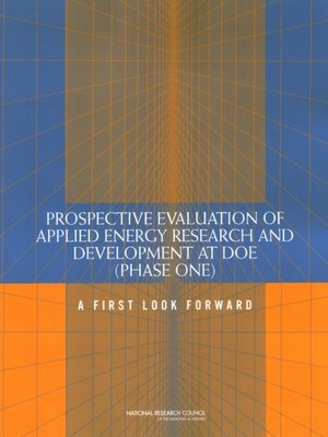 cover image of Prospective Evaluation of Applied Energy Research and Development at DOE (Phase One)